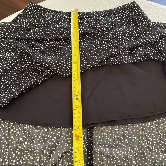 Forever 21 High-Low Sheer Polka Dot Layered Tiered Skirt - Picture 16 of 16